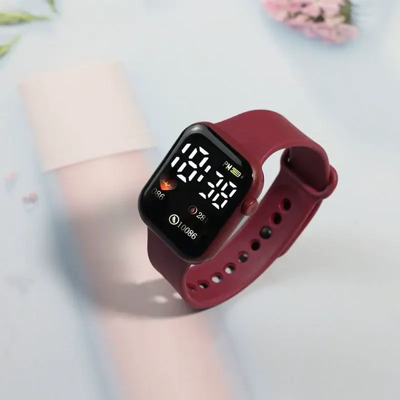 Y1 Heart-Shaped Digital Watch White LED Timer — feature 8