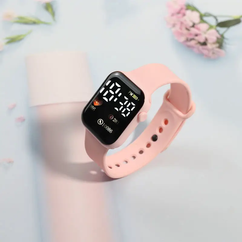 Y1 Heart-Shaped Digital Watch White LED Timer - Image 3