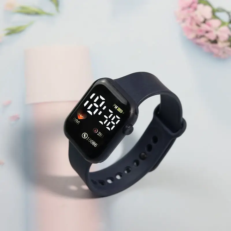 Y1 Heart-Shaped Digital Watch White LED Timer - Image 5