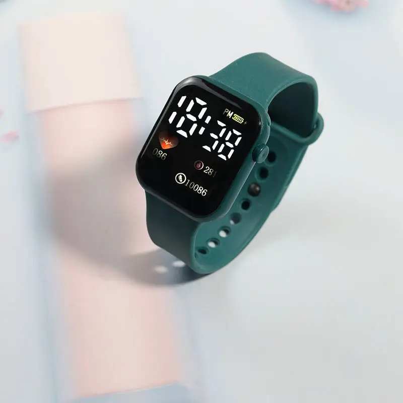 Y1 Heart-Shaped Digital Watch White LED Timer - Image 7