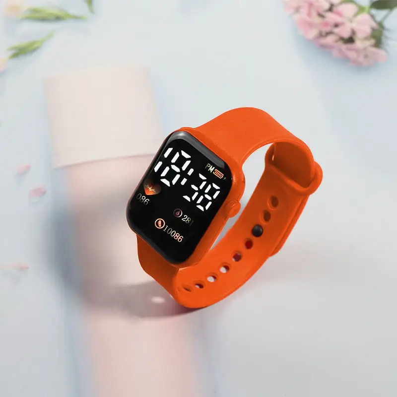 Y1 Heart-Shaped Digital Watch White LED Timer - Image 8