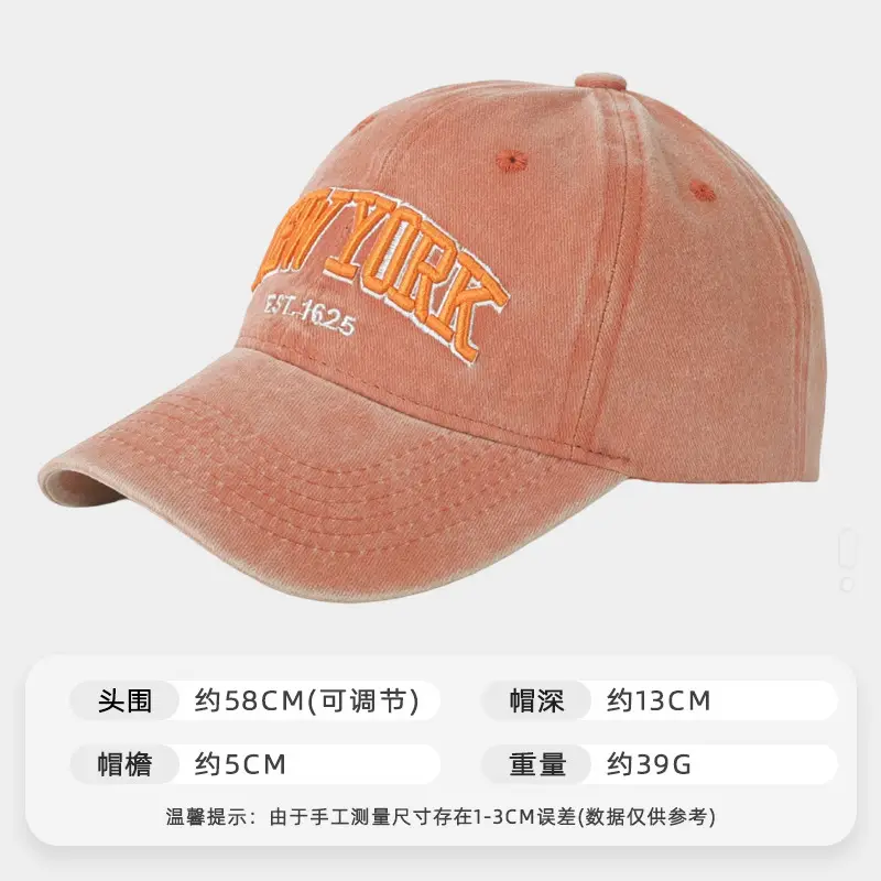 American Retro Denim Cap with Letter Embroidery - Image 5