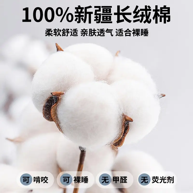 Xinjiang Long-Staple Cotton 60-Count Fitted Bed Sheets Single-Piece Bed Cover Pure Cotton Type a Maternal and Infant Grade Pure Cotton Bed Bed Sheets Thickeneded Mattress All-Inclusive
