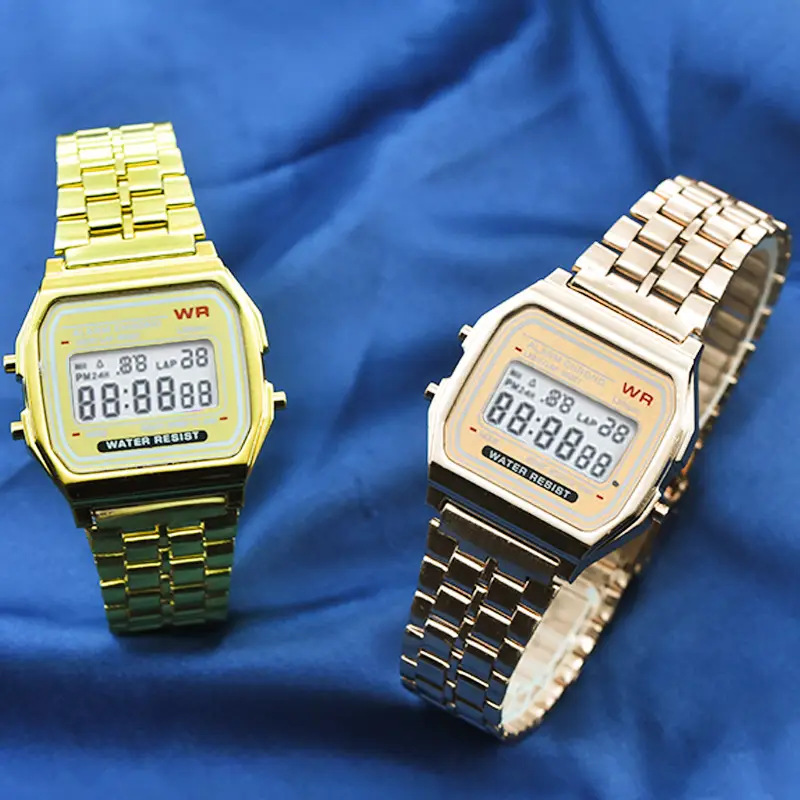 Digital Watch with Water Resistant Steel Band — feature 12