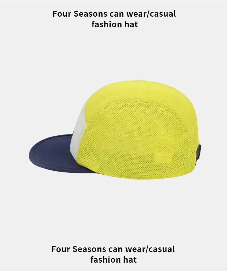 Women's Grey Mesh Baseball Cap with Blue Trim — feature 13