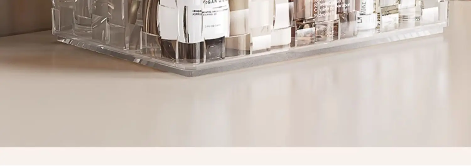 High-End Makeup Storage Rack with Brushes & Bottles β feature 14