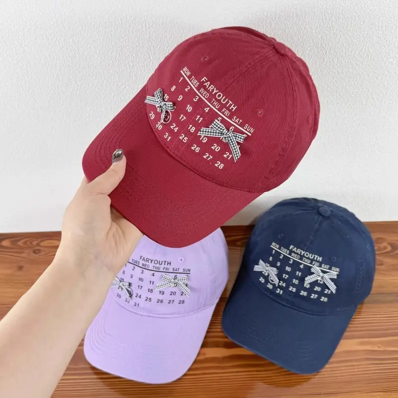 Black Korean Style Butterfly Digital Cap for Women - Image 8