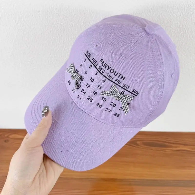 Black Korean Style Butterfly Digital Cap for Women - Image 4