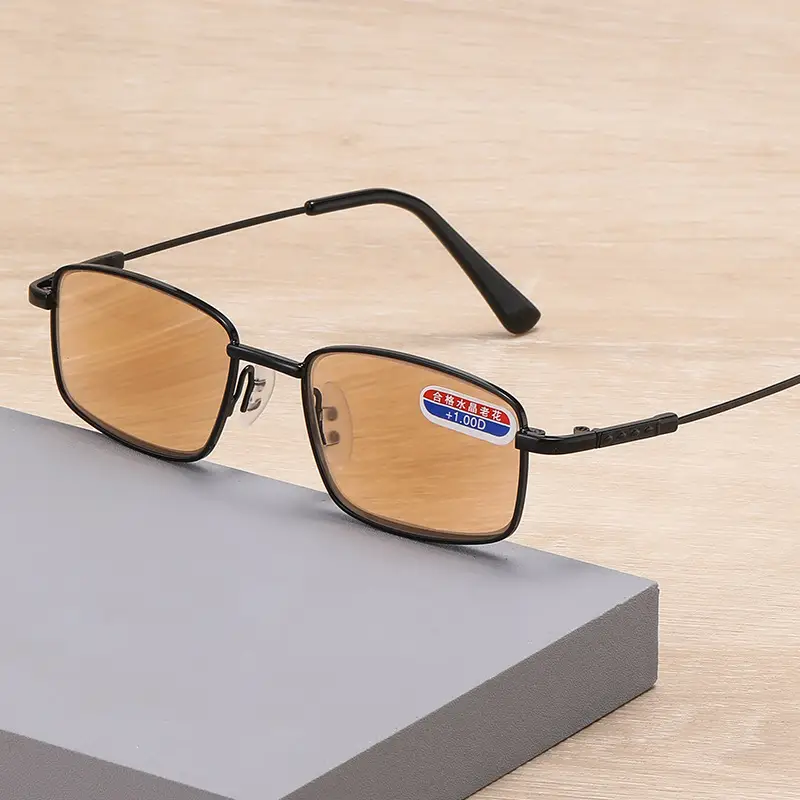 Memory Titanium Crystal Sun Reading Glasses for Middle-Aged & Elderly - Image 4