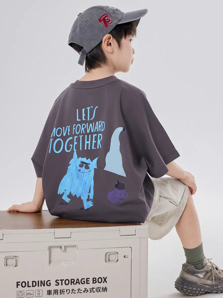 Boys T-Shirt Cartoon Print Medium Large Summer Wear 2025