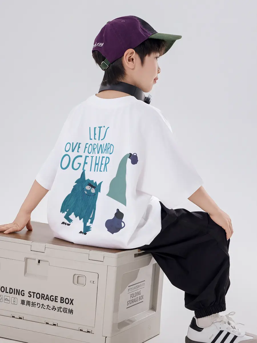 Boys T-Shirt Cartoon Print Medium Large Summer Wear 2025