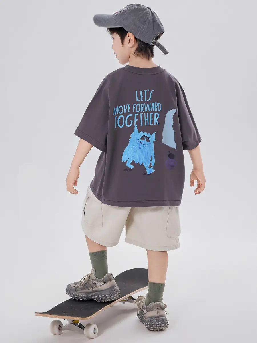 Boys T-Shirt Cartoon Print Medium Large Summer Wear 2025