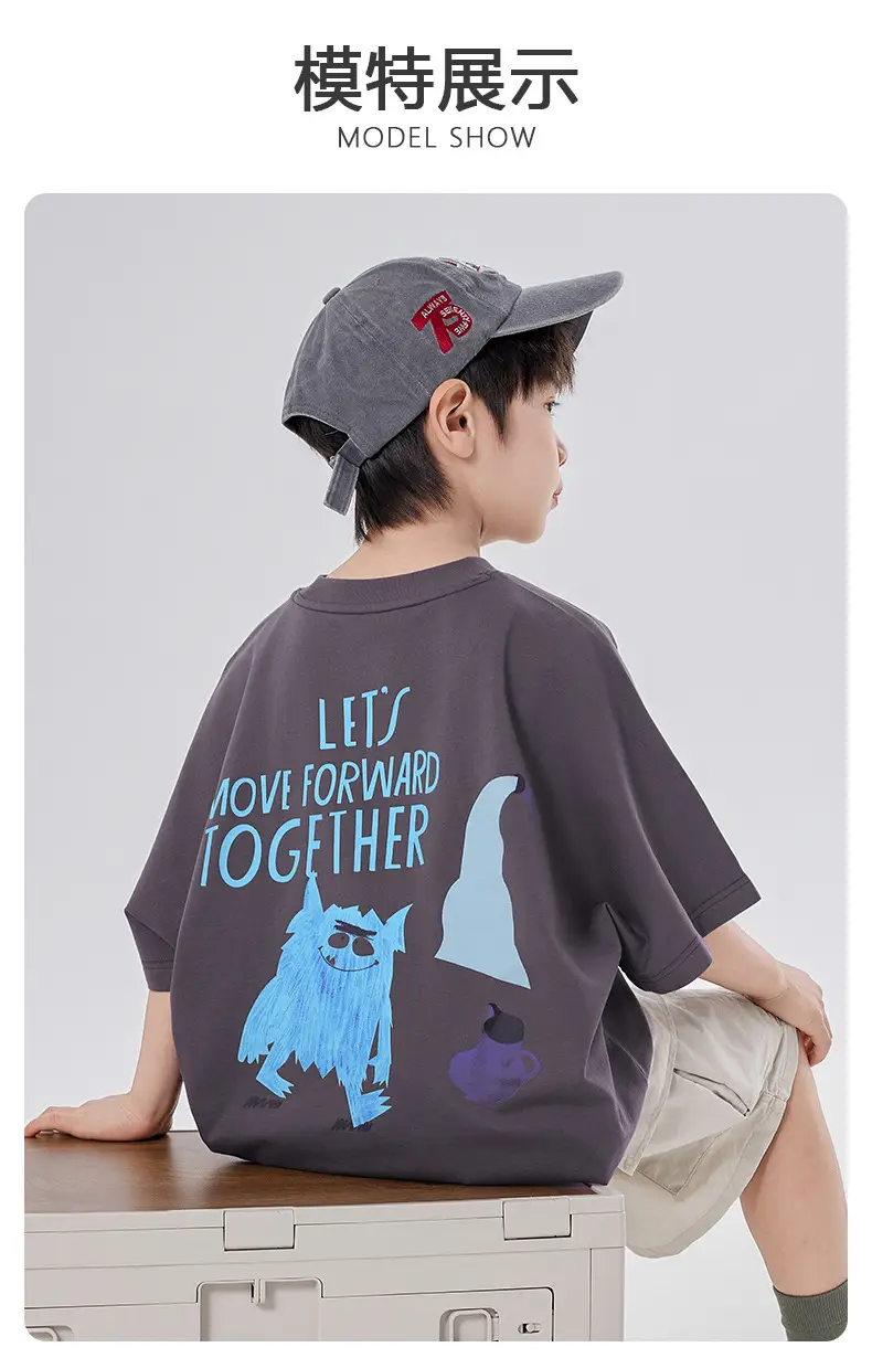 Boys T-Shirt Cartoon Print Medium Large Summer Wear 2025 — feature 4