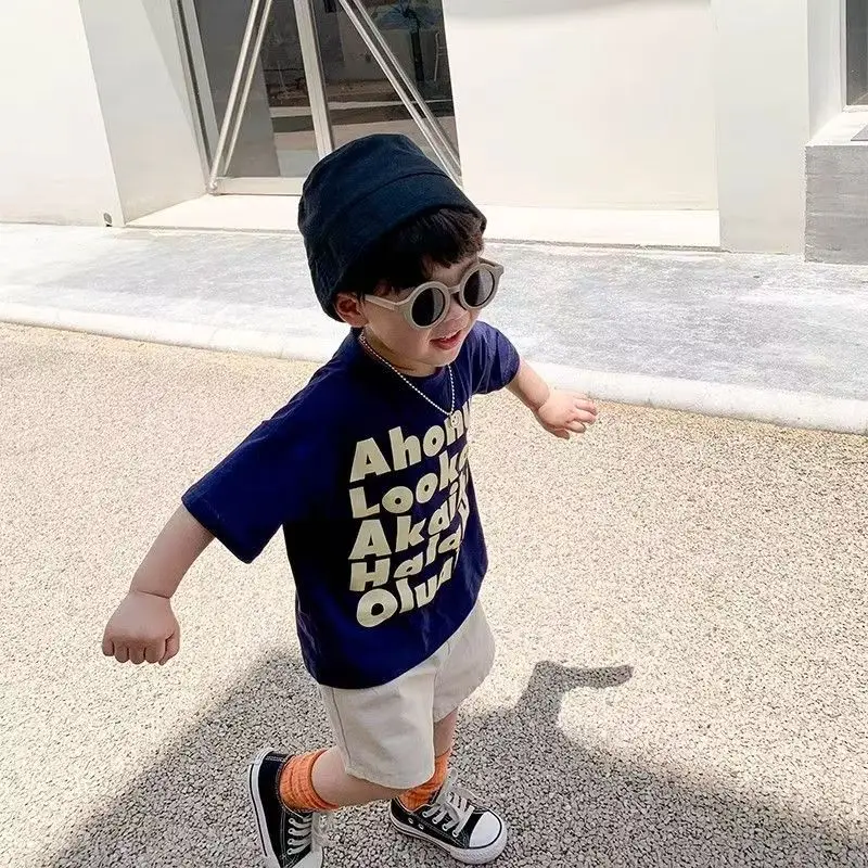 Kids T-Shirt Boys Off-Shoulder Summer Wear — feature 4