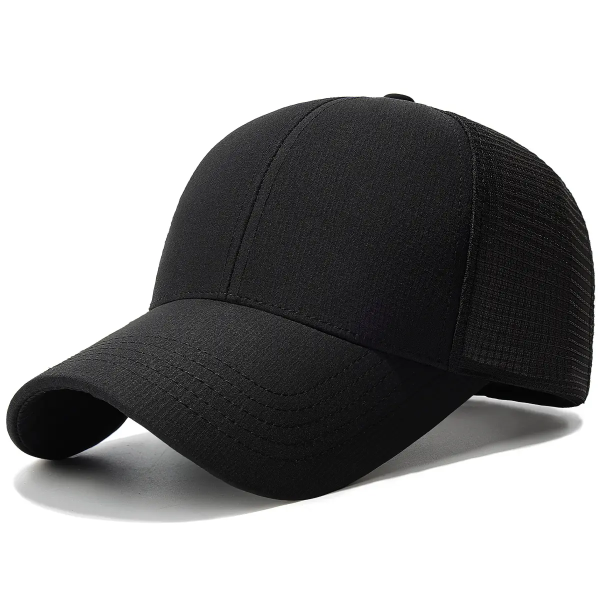 Summer Mesh Baseball Cap Black Gray Waterproof