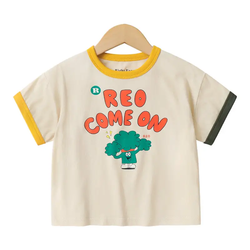 European Style Boys T-Shirt Summer 2026 Cotton