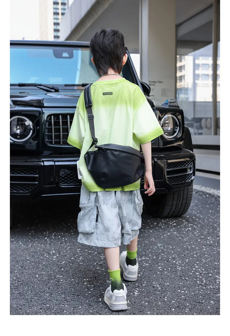 2025 Kids Tie-Dye Cotton T-Shirt Green Panda Yuan Yuan — feature 26