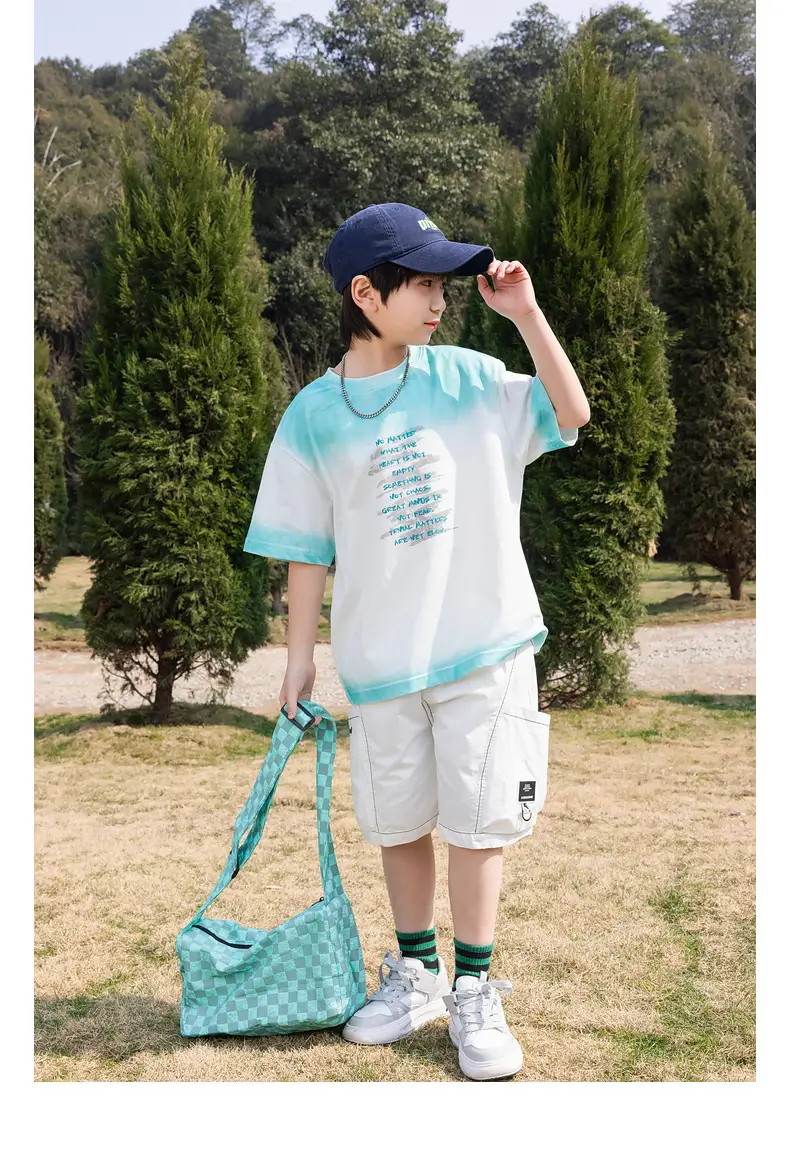 2025 Kids Tie-Dye Cotton T-Shirt Green Panda Yuan Yuan — feature 31