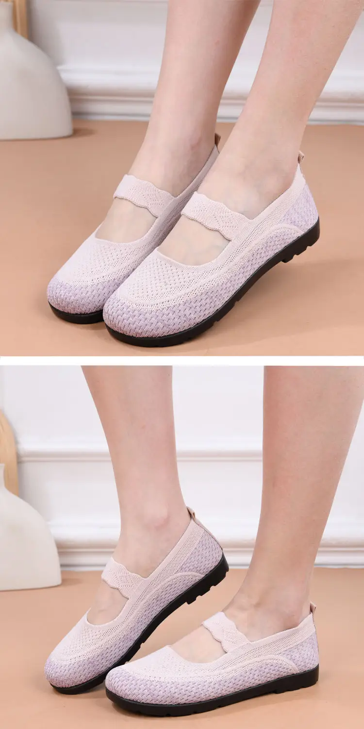 2025 Old Beijing Cloth Shoes Spring New Women's Shoes Flat Breathable Casual Shoes Women's Hollow Soft Sole Mom's Shoes — feature 12