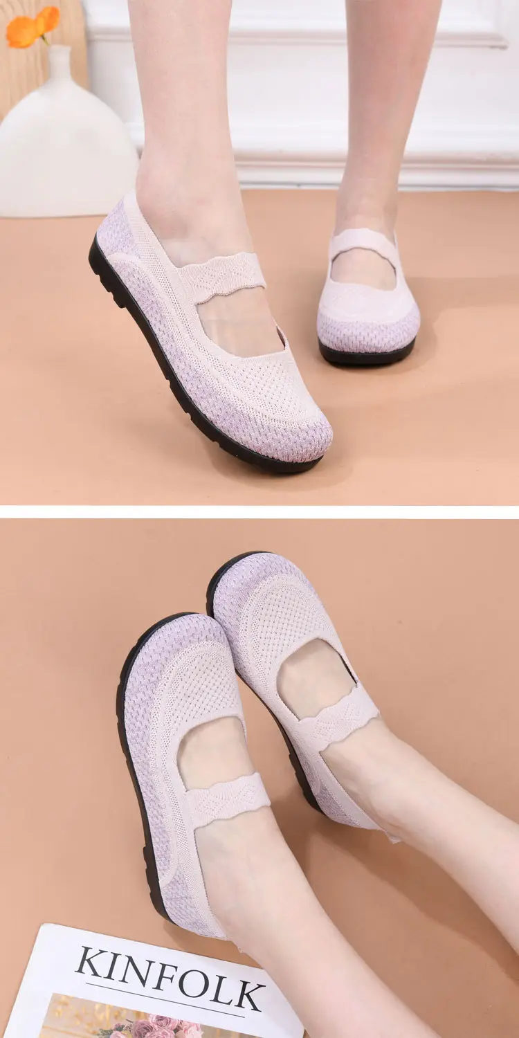 2025 Old Beijing Cloth Shoes Spring New Women's Shoes Flat Breathable Casual Shoes Women's Hollow Soft Sole Mom's Shoes — feature 13