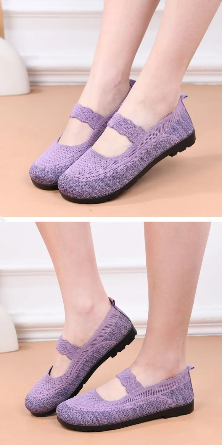 2025 Old Beijing Cloth Shoes Spring New Women's Shoes Flat Breathable Casual Shoes Women's Hollow Soft Sole Mom's Shoes — feature 6