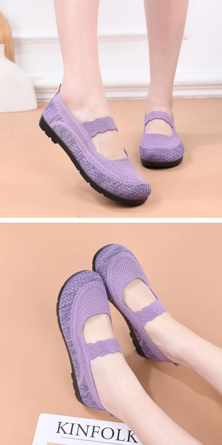 2025 Old Beijing Cloth Shoes Spring New Women's Shoes Flat Breathable Casual Shoes Women's Hollow Soft Sole Mom's Shoes — feature 7