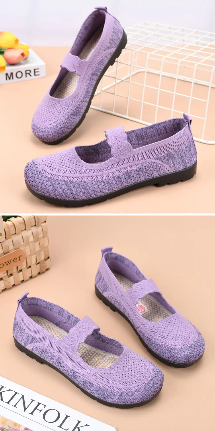 2025 Old Beijing Cloth Shoes Spring New Women's Shoes Flat Breathable Casual Shoes Women's Hollow Soft Sole Mom's Shoes — feature 8