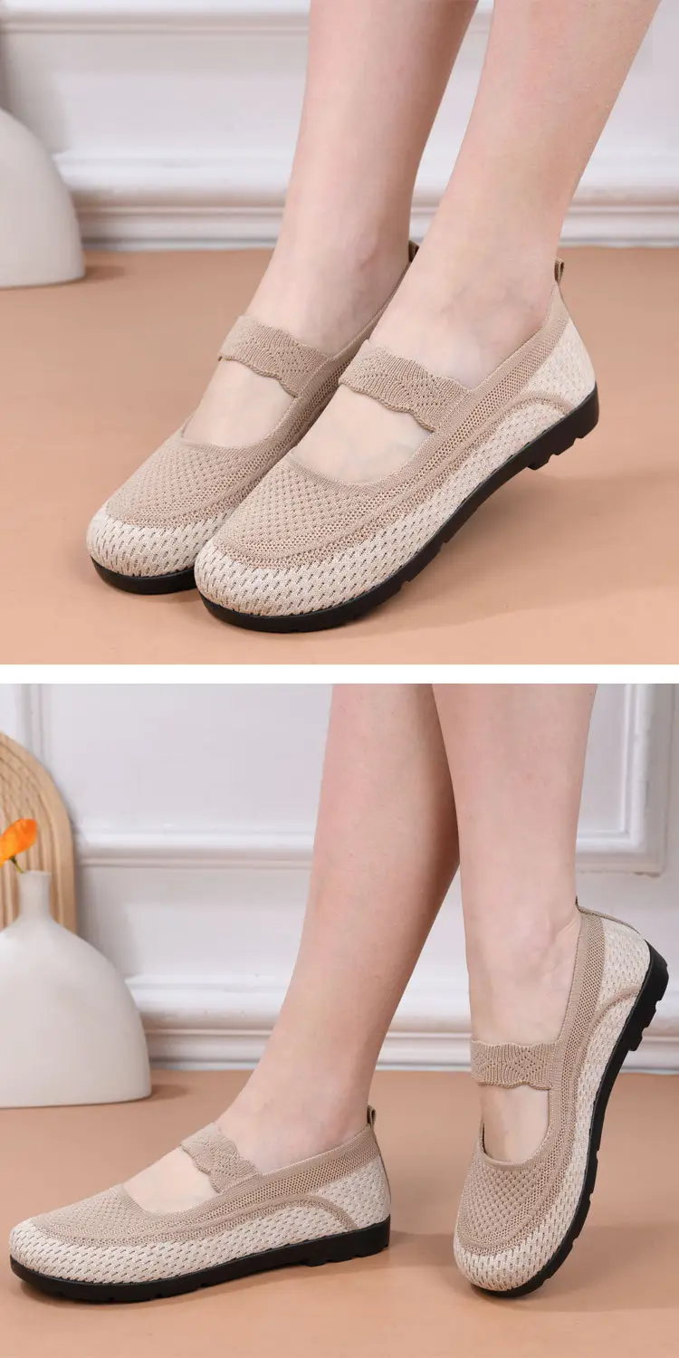 2025 Old Beijing Cloth Shoes Spring New Women's Shoes Flat Breathable Casual Shoes Women's Hollow Soft Sole Mom's Shoes — feature 9