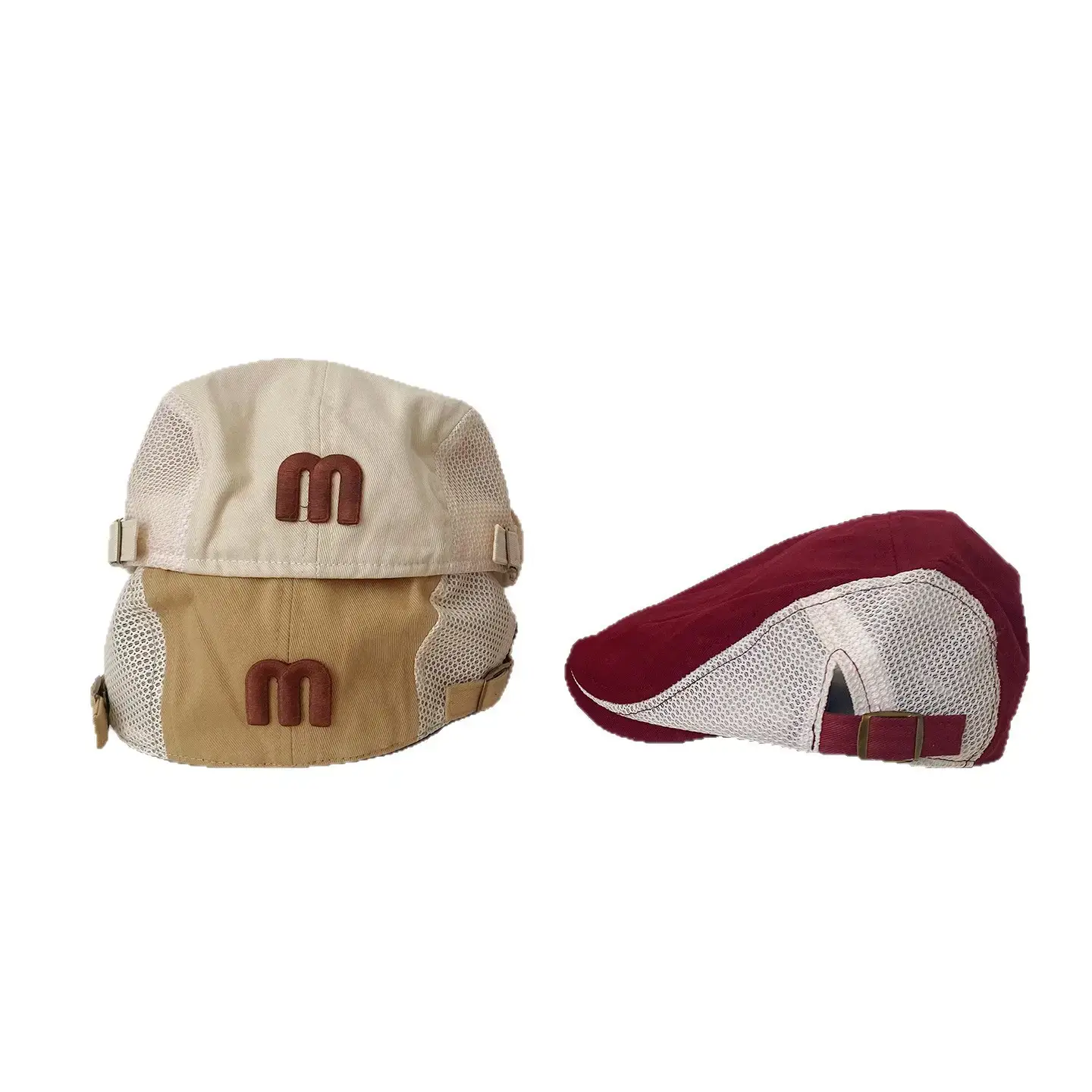 Children's Brown Mesh Sun Hat with Logo - Image 10