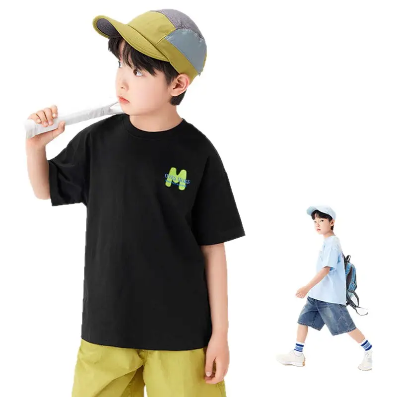 Kids Ball Fair T-Shirt White Green Cotton Summer - Image 7