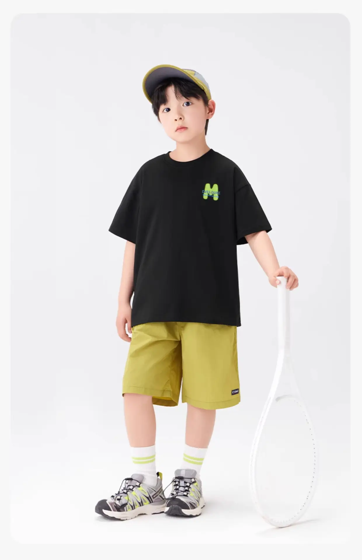 Kids Ball Fair T-Shirt White Green Cotton Summer — feature 16