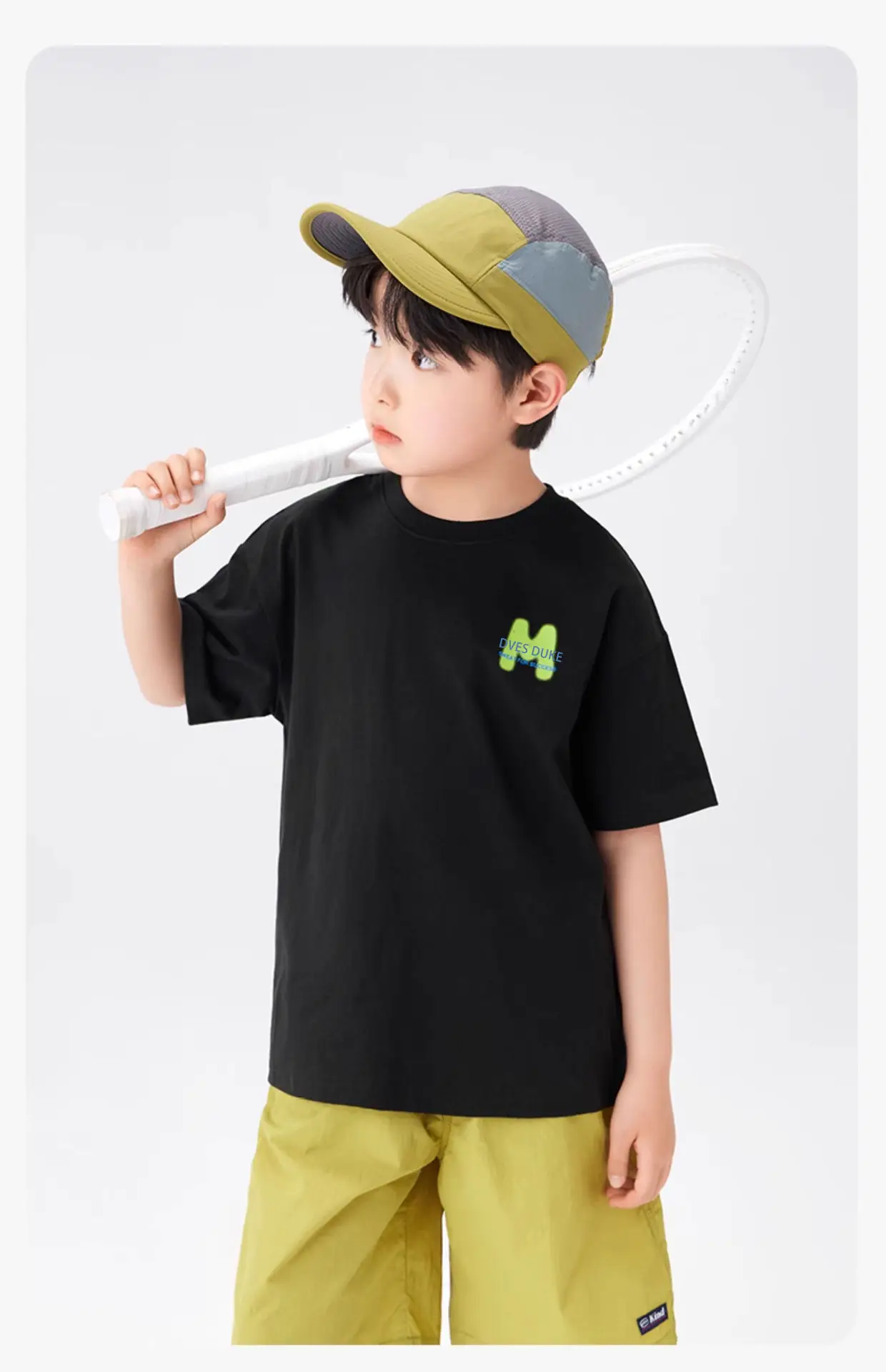 Kids Ball Fair T-Shirt White Green Cotton Summer — feature 20