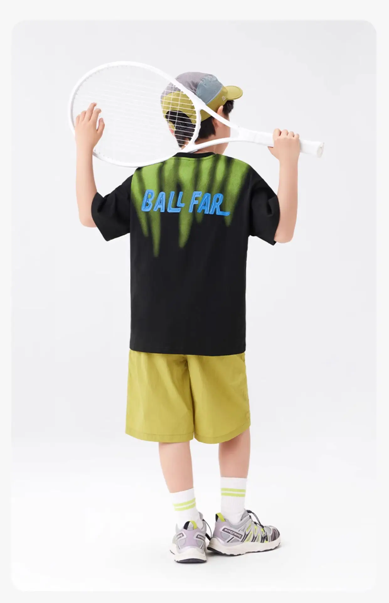 Kids Ball Fair T-Shirt White Green Cotton Summer — feature 21