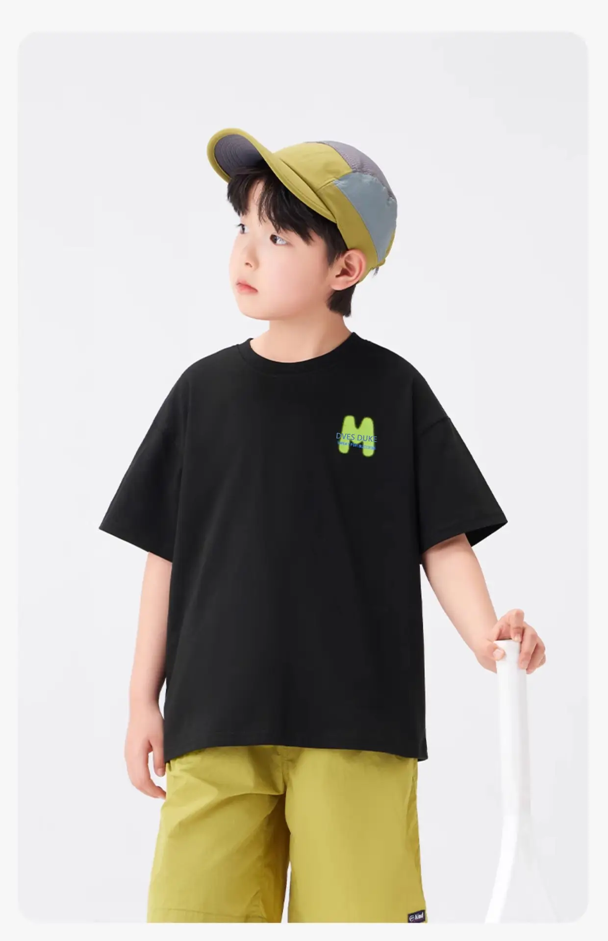 Kids Ball Fair T-Shirt White Green Cotton Summer — feature 22