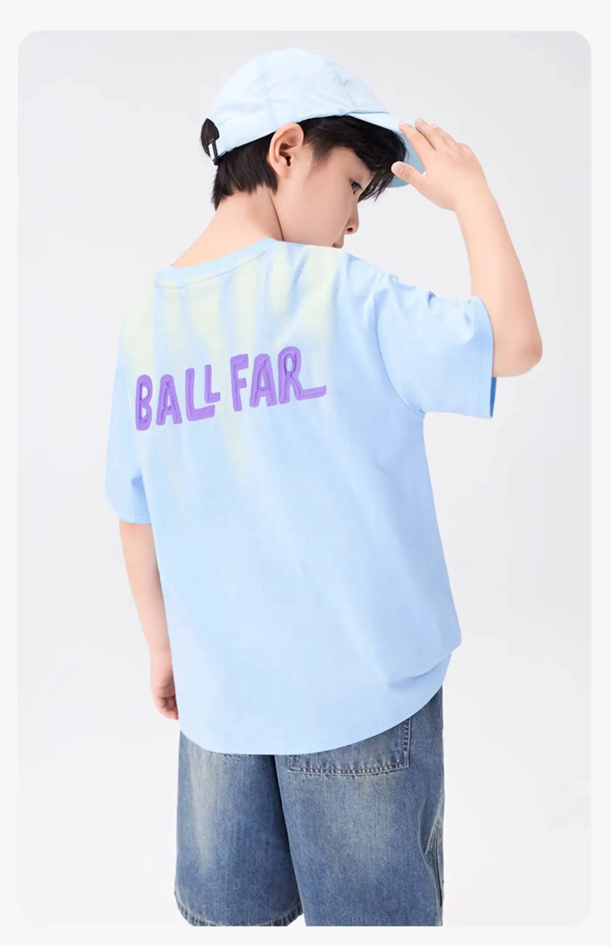 Kids Ball Fair T-Shirt White Green Cotton Summer — feature 25