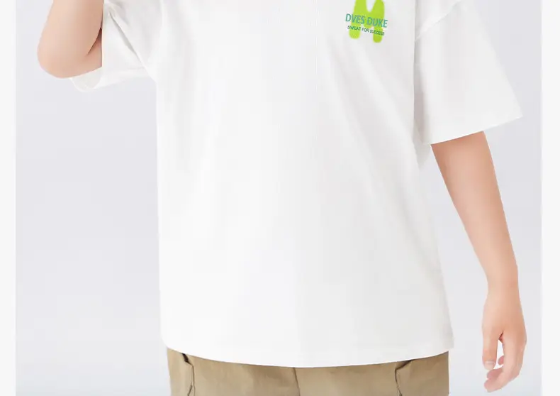 Kids Ball Fair T-Shirt White Green Cotton Summer — feature 3