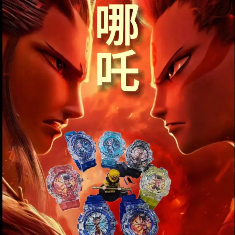Ao Bing Nezha Luminous Cartoon Watch for Kids