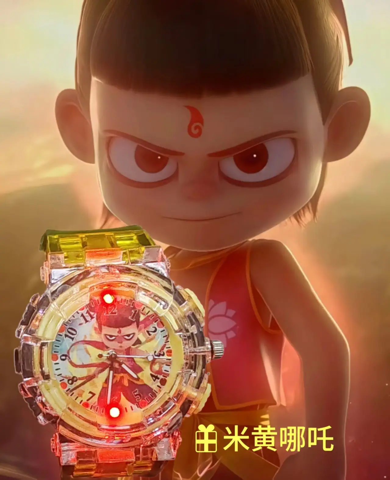 Ao Bing Nezha Luminous Cartoon Watch for Kids — feature 6
