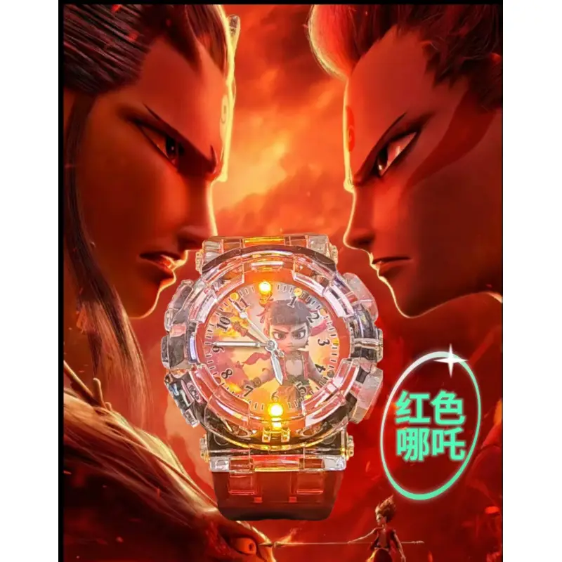 Ao Bing Nezha Luminous Cartoon Watch for Kids