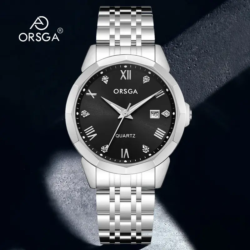 Orsga Gold Roman Dial Quartz Watch for Men - Image 31