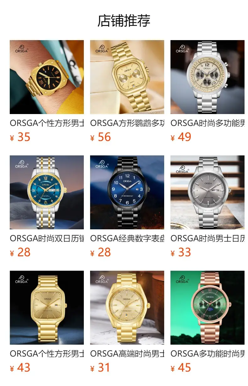 Orsga Gold Roman Dial Quartz Watch for Men — feature 15
