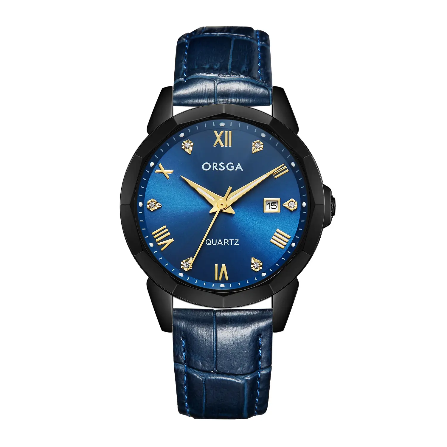 Orsga Gold Roman Dial Quartz Watch for Men - Image 14