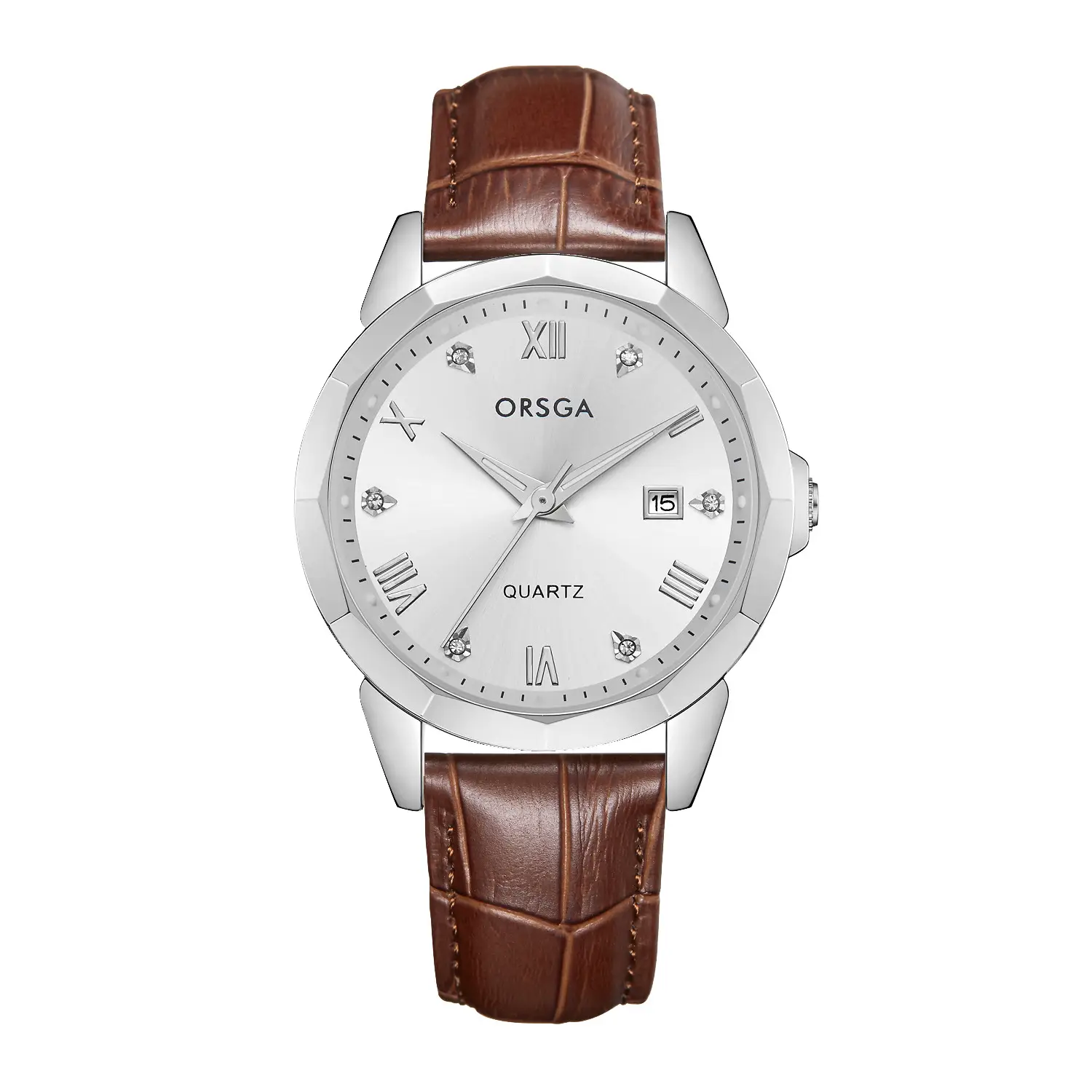 Orsga Gold Roman Dial Quartz Watch for Men - Image 18