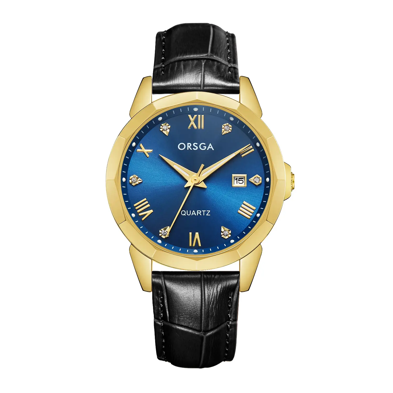 Orsga Gold Roman Dial Quartz Watch for Men - Image 22