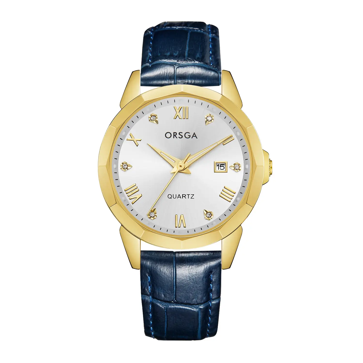 Orsga Gold Roman Dial Quartz Watch for Men - Image 26