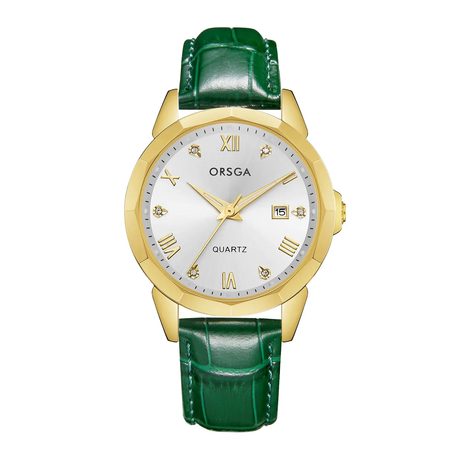Orsga Gold Roman Dial Quartz Watch for Men - Image 27