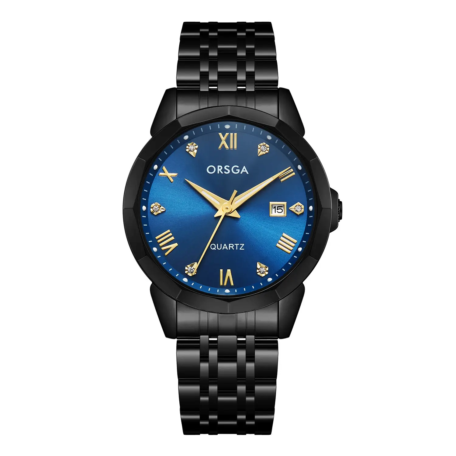 Orsga Gold Roman Dial Quartz Watch for Men - Image 8
