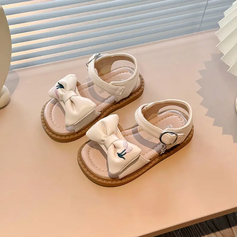 Children Korean Bow Sandals 2025 Summer
