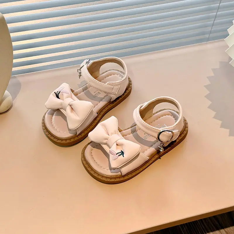 Children Korean Bow Sandals 2025 Summer