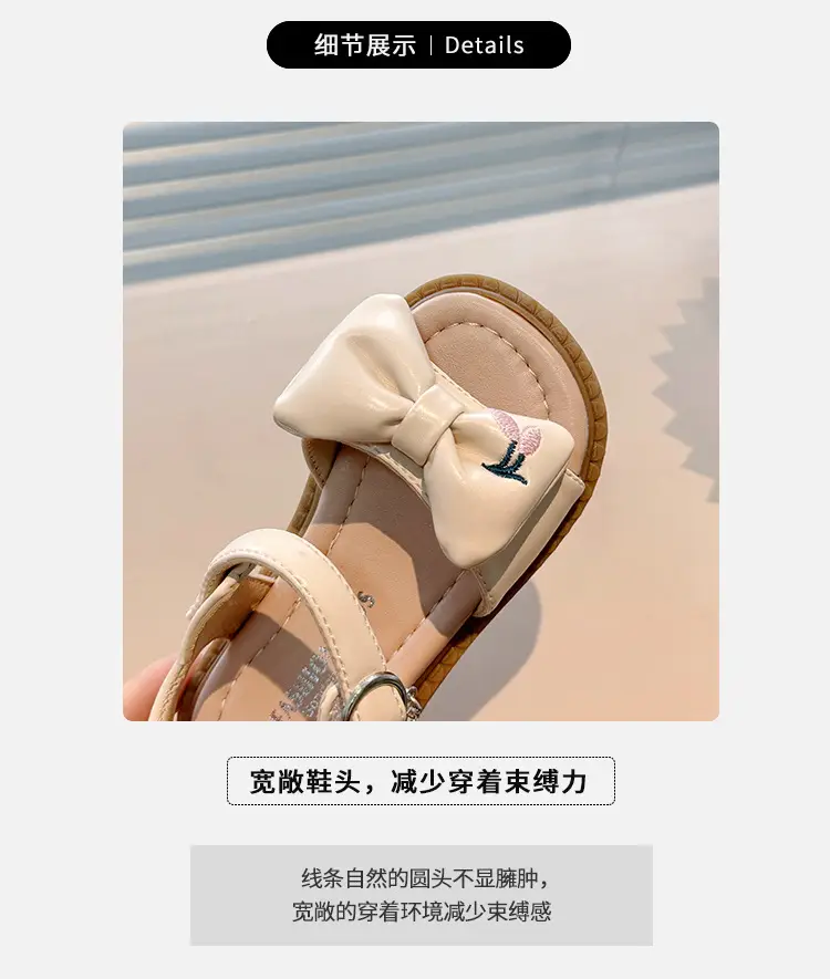 Children Korean Bow Sandals 2025 Summer — feature 2